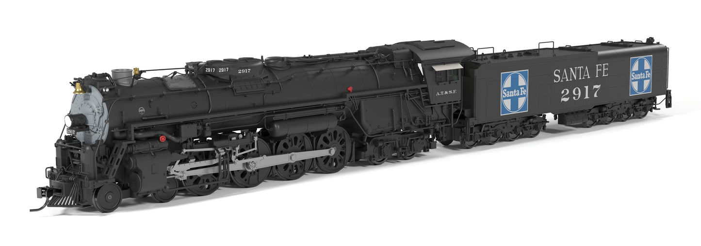 PREORDER Broadway Limited Imports HO 10116 ATSF Class 2900 4-8-4, #2917, Large ATSF Heralds Fantasy Paint, Paragon4 Sound/DC/DCC, Smoke