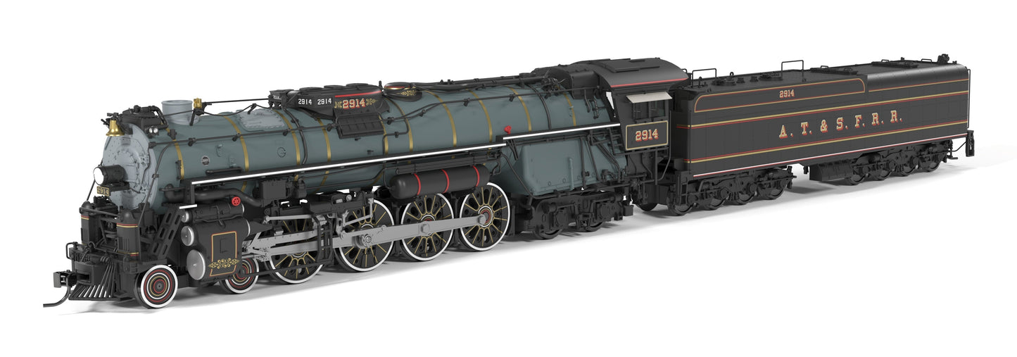 PREORDER Broadway Limited Imports HO 10118 ATSF Class 2900 4-8-4, #2914, Ornate 1870's Fantasy Paint, Paragon4 Sound/DC/DCC, Smoke