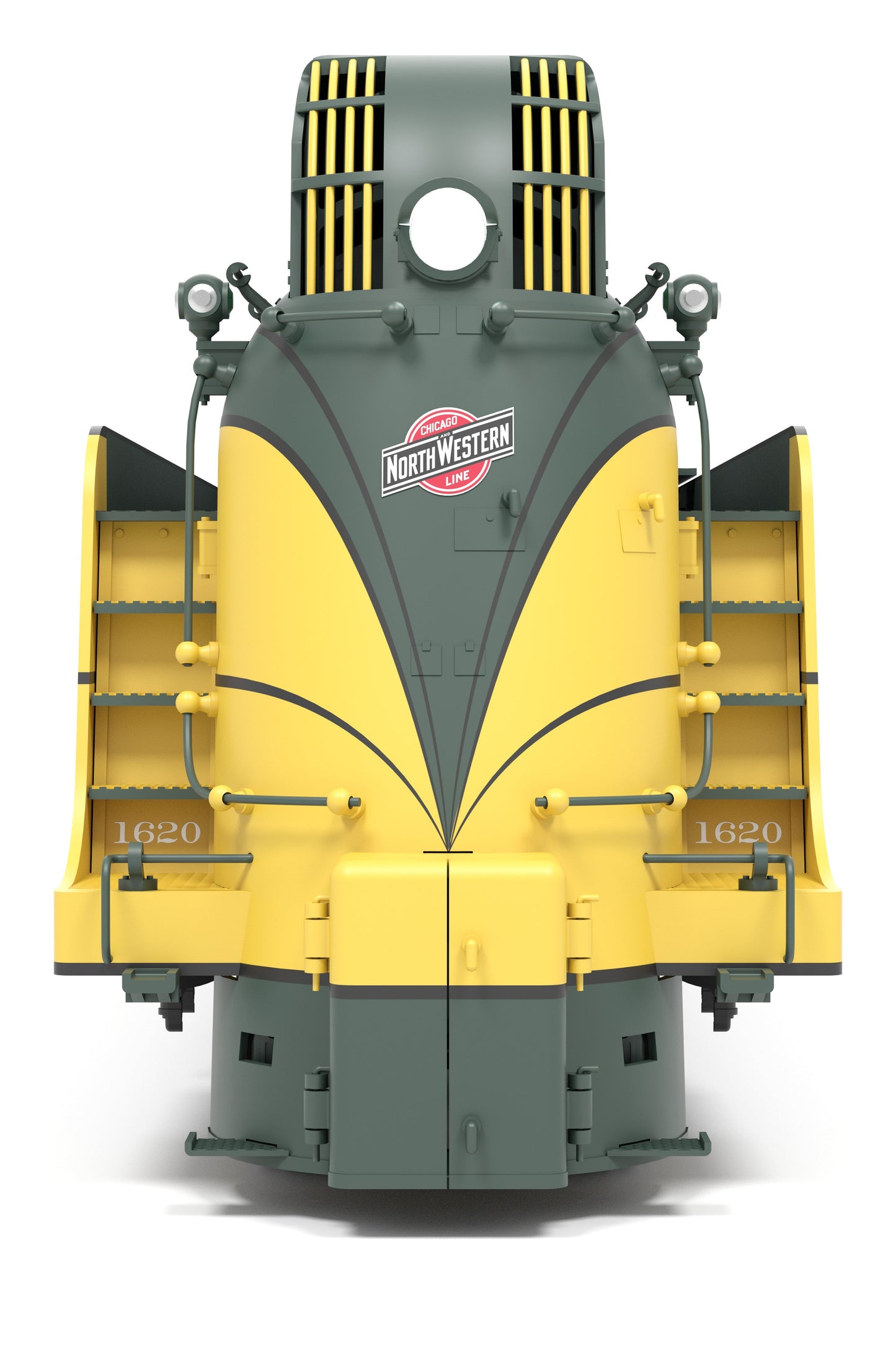 HO Scale 9551 C&NW 4-6-2 "Yellow Jacket", #620, 1952 Appearance, No-Sound / DCC-Ready