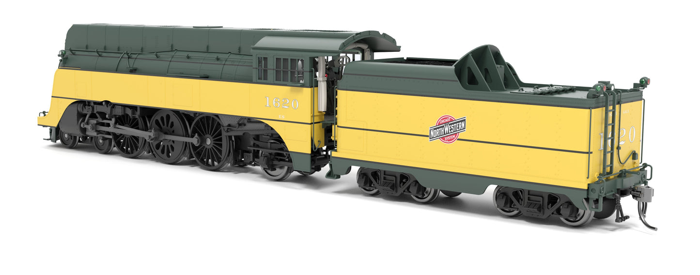 HO Scale 9549 C&NW 4-6-2 "Yellow Jacket", #617, 1952 Appearance, No-Sound / DCC-Ready