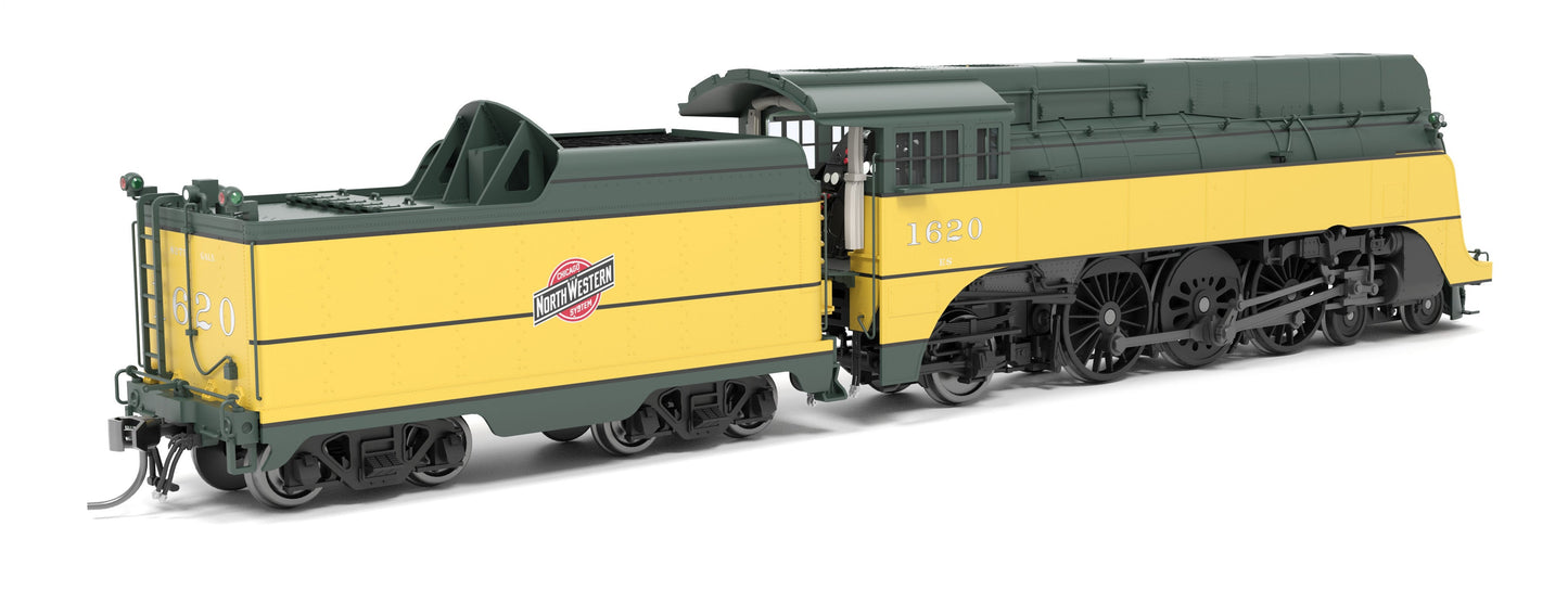 HO Scale 9549 C&NW 4-6-2 "Yellow Jacket", #617, 1952 Appearance, No-Sound / DCC-Ready