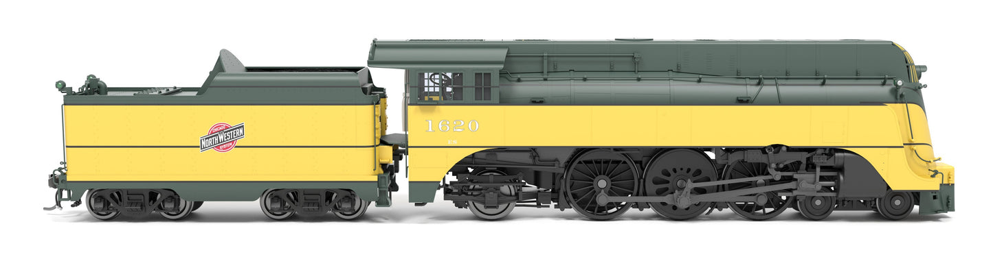 HO Scale 9549 C&NW 4-6-2 "Yellow Jacket", #617, 1952 Appearance, No-Sound / DCC-Ready