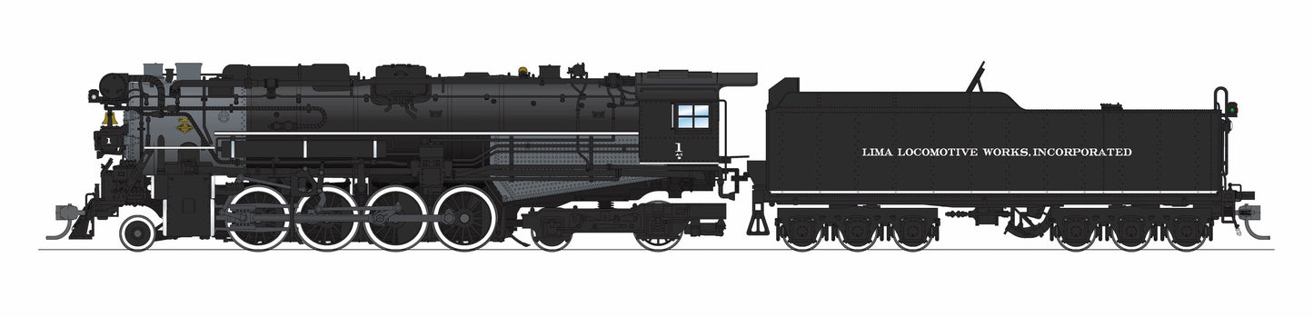 HO Scale 9612 Lima Locomotive Works #1, 1920's Appearance, Paragon4 Sound/DC/DCC, w/ Smoke